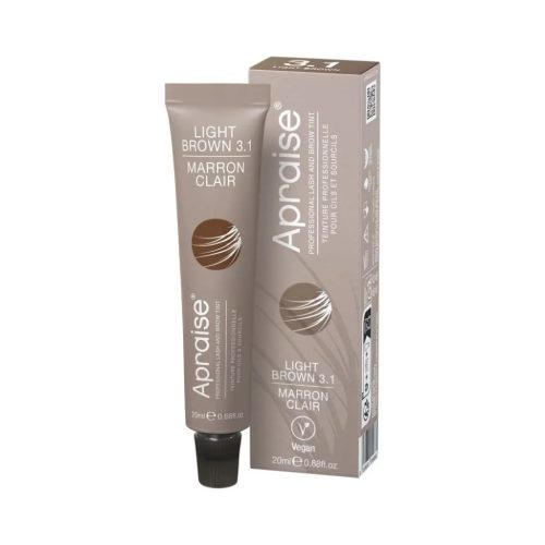Apraise antakių ir blakstienų dažai Vegan Eyelash and Eyebrow Tint Nr.3.1, šviesiai rudos spalvos, 20ml-min Apraise antakių ir blakstienų dažai Vegan Eyelash and Eyebrow Tint Nr.3.1, šviesiai rudos spalvos, 20ml