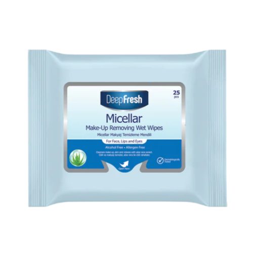 DEEP FRESH drėgnos micelinės makiažo šalinimo servetėlės, 25vnt. DEEP FRESH drėgnos micelinės makiažo šalinimo servetėlės, 25vnt.