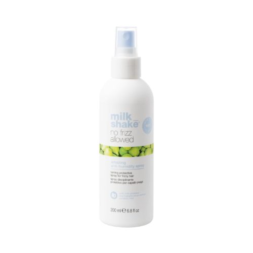 Milk Shake apsauginis purškiklis garbanotiems plaukams AMAZING ANTI-HUMIDITY SPRAY, 200ml Milk Shake apsauginis purškiklis garbanotiems plaukams NO FRIZZ ALLOWED AMAZING ANTI-HUMIDITY SPRAY, 200ml