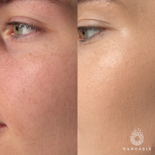 Nanoasia BC tonuojantis kremas-kušonas sausai/mišriai odai SPF50+ BC Cream-Cushion, 15g, rožiniai deimančiukai
