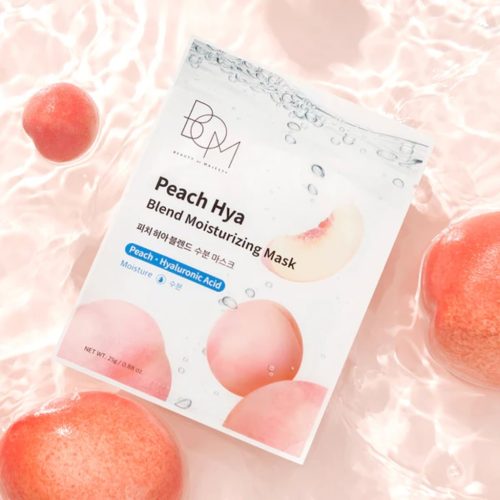 BOM drėkinananti lakštinė veido kaukė Peach Hya Blend Moisturizing Mask (2)-min BOM drėkinananti lakštinė veido kaukė Peach Hya Blend Moisturizing Mask 1vnt.