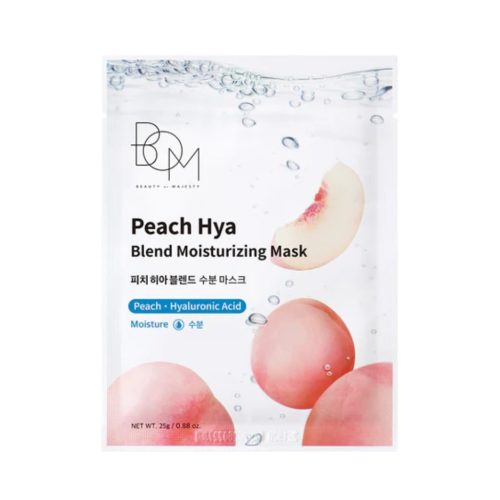 BOM drėkinananti lakštinė veido kaukė Peach Hya Blend Moisturizing Mask-min BOM drėkinananti lakštinė veido kaukė Peach Hya Blend Moisturizing Mask 1vnt.