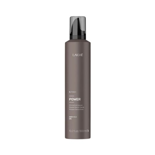 Lakme stiprios fiksacijos putos plaukams K.FINISH POWER Strong Hold Mousse, LAK46023, 300ml Lakme stiprios fiksacijos putos plaukams K.FINISH POWER Strong Hold Mousse, LAK46023, 300ml
