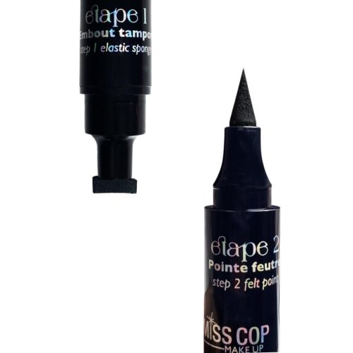 Miss Cop skystas akių pravedimas EYELINER LIQUIDE 2EN1 - 01 Noir