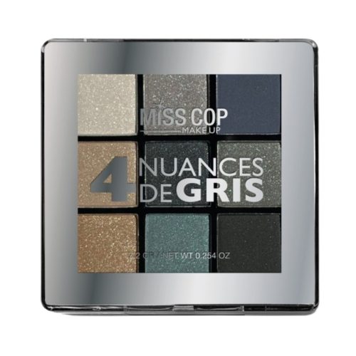 Miss Cop akių šešėlių paletė NUANCIER - 4 Gris-min Miss Cop akių šešėlių paletė NUANCIER - 4 Gris