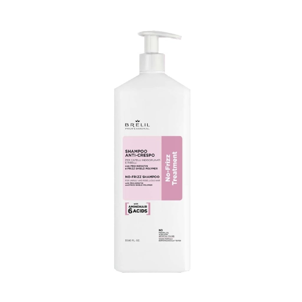 BRELIL plaukų šampūnas nuo plaukų šiaušimosi ANTI-CRESPO NO-FRIZZ TREATMENT, 1000ml