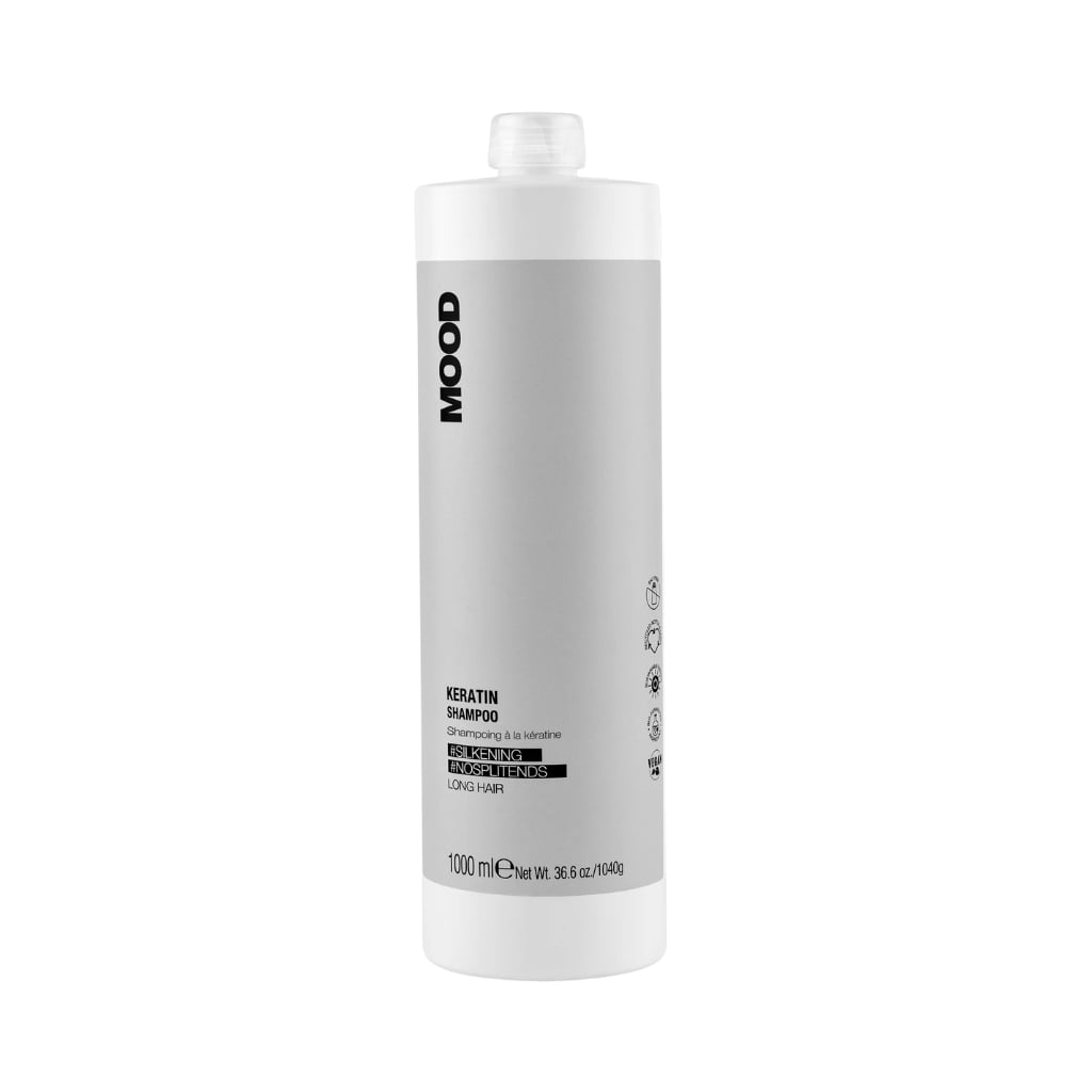MOOD KERATIN LONG HAIR glotninantis šampūnas, praturtintas keratinu, 1000ml