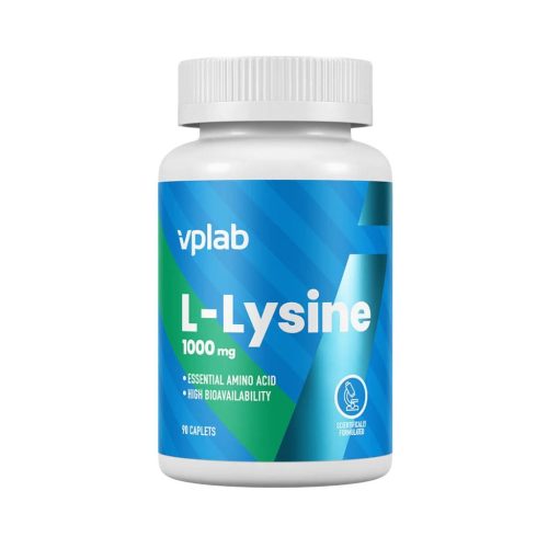 VPLab stiprios koncentracijos lizino papildas L-Lysine 1000 mg, 90 kapsulių
