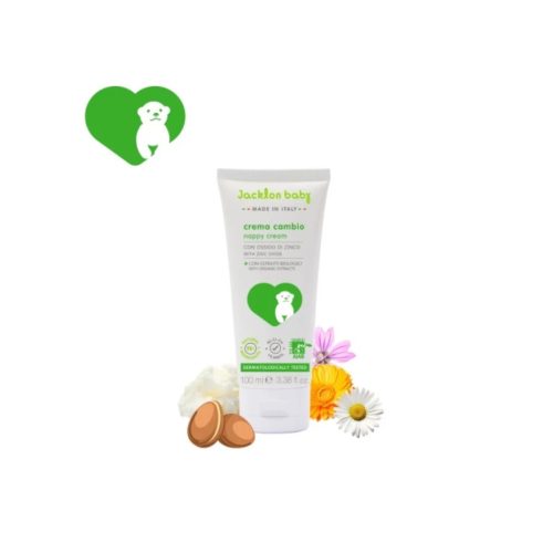 JACKLON BABY kremas kūdikio užpakaliukui NAPPY CREAM, 100ml JACKLON BABY kremas kūdikio užpakaliukui NAPPY CREAM, 100ml