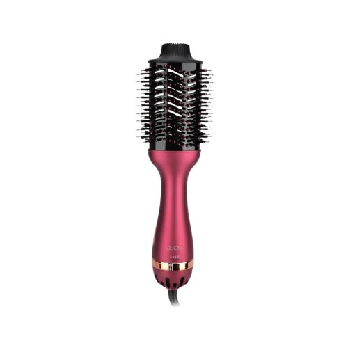 OSOM Professional karšto oro plaukų formuotuvas-džiovintuvas One Step Hot Air Brush OSOM601PL, su infraraudonaisiais spinduliais, slyvinės spalvos,1000 W