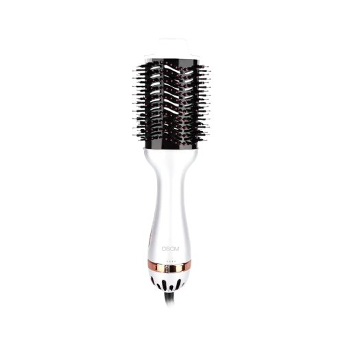 OSOM Professional karšto oro plaukų formuotuvas-džiovintuvas One Step Hot Air Brush OSOM601WH, su infraraudonaisiais spinduliais, baltos spalvos,1000 W
