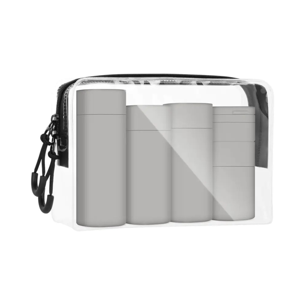 OSOM Kelioniniai buteliukai Travel Bottle Set OSOM25129GREY, pilkos spalvos OSOM Kelioniniai buteliukai Travel Bottle Set OSOM25129GREY, pilkos spalvos
