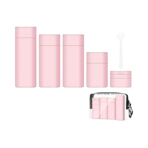 OSOM Kelioniniai buteliukai Travel Bottle Set OSOM25129PINK, rožinės spalvos (1) OSOM Kelioniniai buteliukai Travel Bottle Set OSOM25129PINK, rožinės spalvos