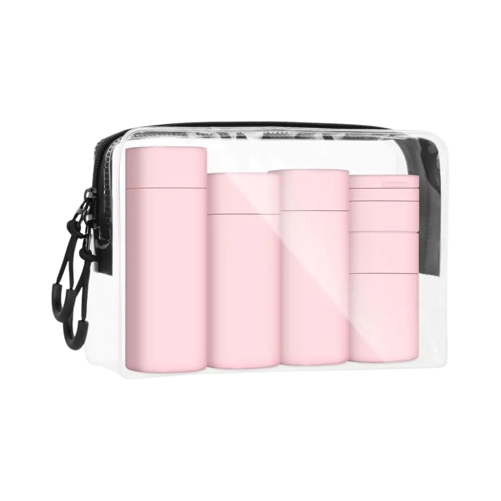 OSOM Kelioniniai buteliukai Travel Bottle Set OSOM25129PINK, rožinės spalvos OSOM Kelioniniai buteliukai Travel Bottle Set OSOM25129PINK, rožinės spalvos