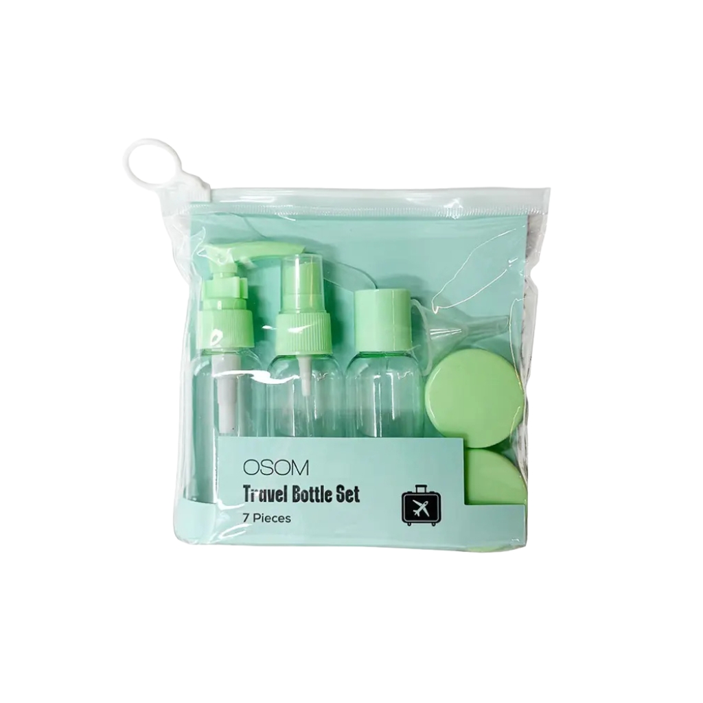 OSOM Kelioniniai buteliukai Travel Bottle Set OSOM25210MINT, mėtinės spalvos OSOM Kelioniniai buteliukai Travel Bottle Set OSOM25210MINT, mėtinės spalvos
