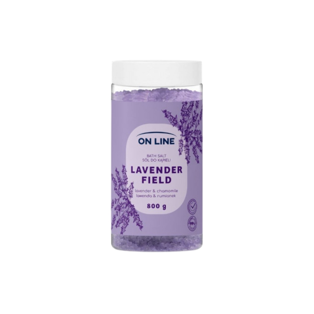 ON LINE vonios druska Lavender Field, 800 g
