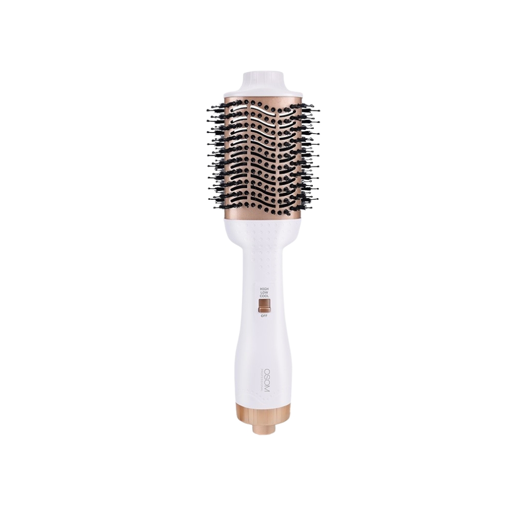 Plaukų formuotuvas-džiovintuvas OSOM Professional Hot Air Brush OSOMP01HDWH, baltos spalvos, 1000 W