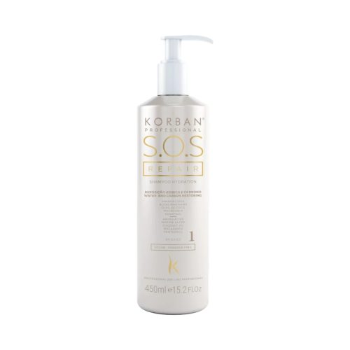 Korban S.O.S Repair atstatomasis plaukų šampūnas, 450 ml