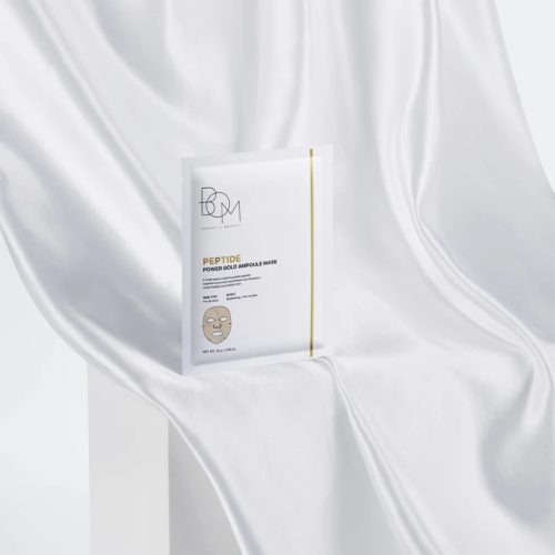 BOM lakštinė veido kaukė Peptide Power Gold Ampoule Mask, 1vnt.