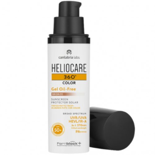 HELIOCARE 360º color oil-free apsauginis gelis SPF50+ bronze, 50ml (1) HELIOCARE 360º apsauginis gelis color oil-free SPF50+ bronze, 50ml
