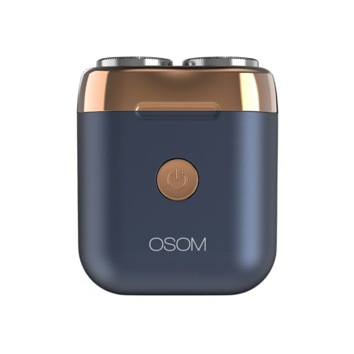 Mini plaukų skutimo mašinėlė-barzdaskutė OSOM Dual Blade Rotary Shaver OSOM02970, mėlynos spalvos Mini plaukų skutimo mašinėlė-barzdaskutė OSOM Dual Blade Rotary Shaver OSOM02970, mėlynos spalvos