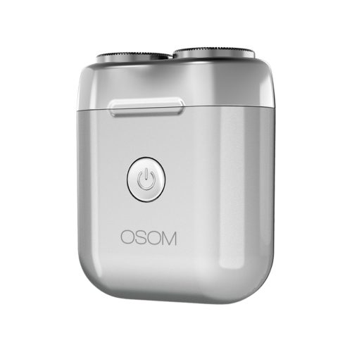 Mini plaukų skutimo mašinėlė-barzdaskutė OSOM Dual Blade Rotary Shaver OSOM02972, pilkos spalvos