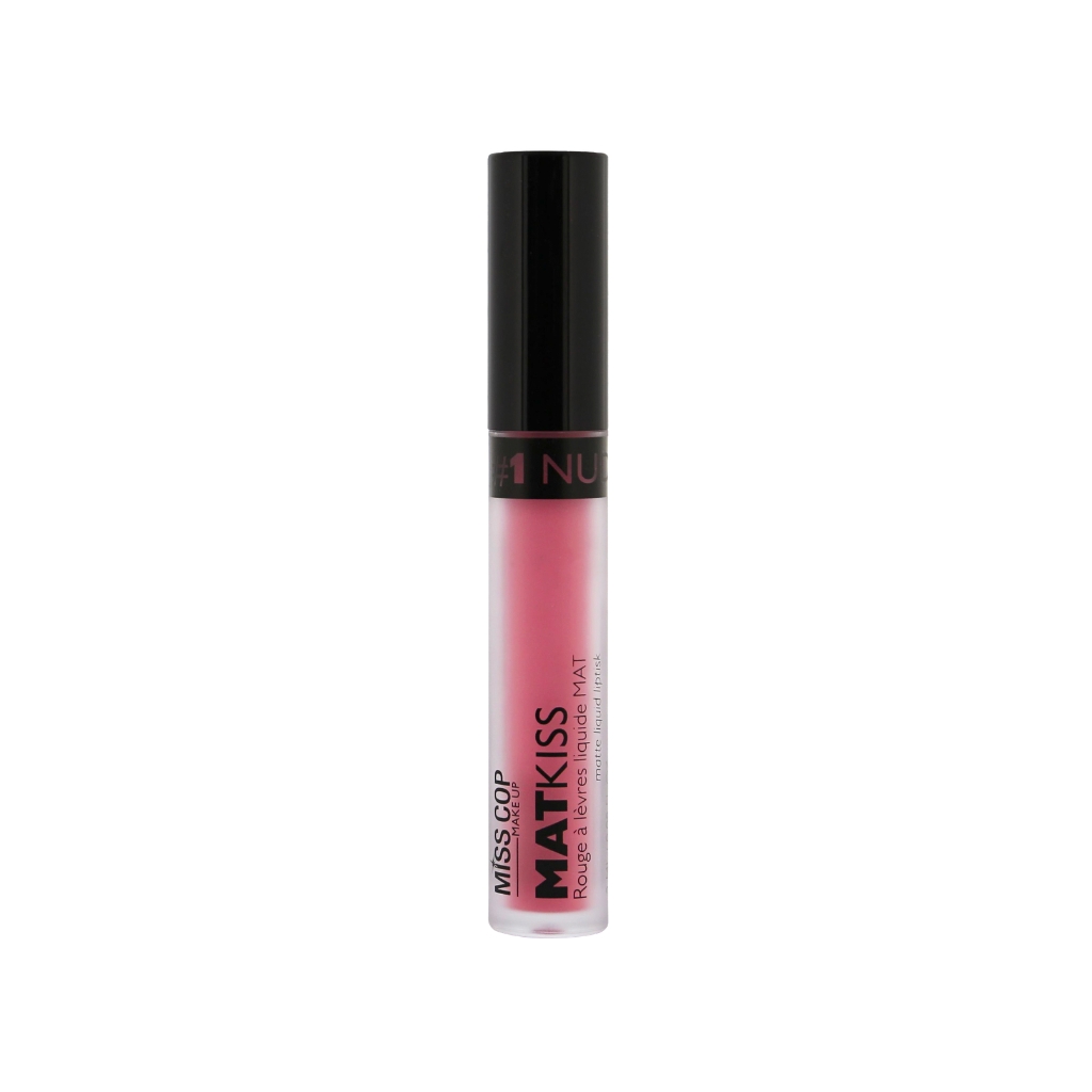 Miss Cop skysti lūpų dažai Liquide Mat Kiss 01 - Nude, 2ml
