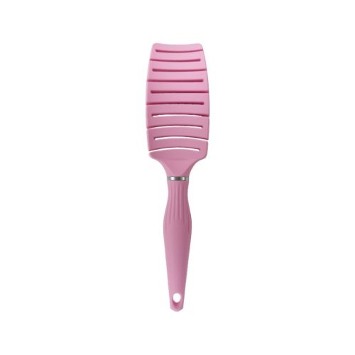 Šepetys plaukams OSOM Professional Flexible Hair Brush With Boar and Nylon Bristles OSOMP02827, su nailono ir šerno šereliais, rožinės spalvos, 265 mm