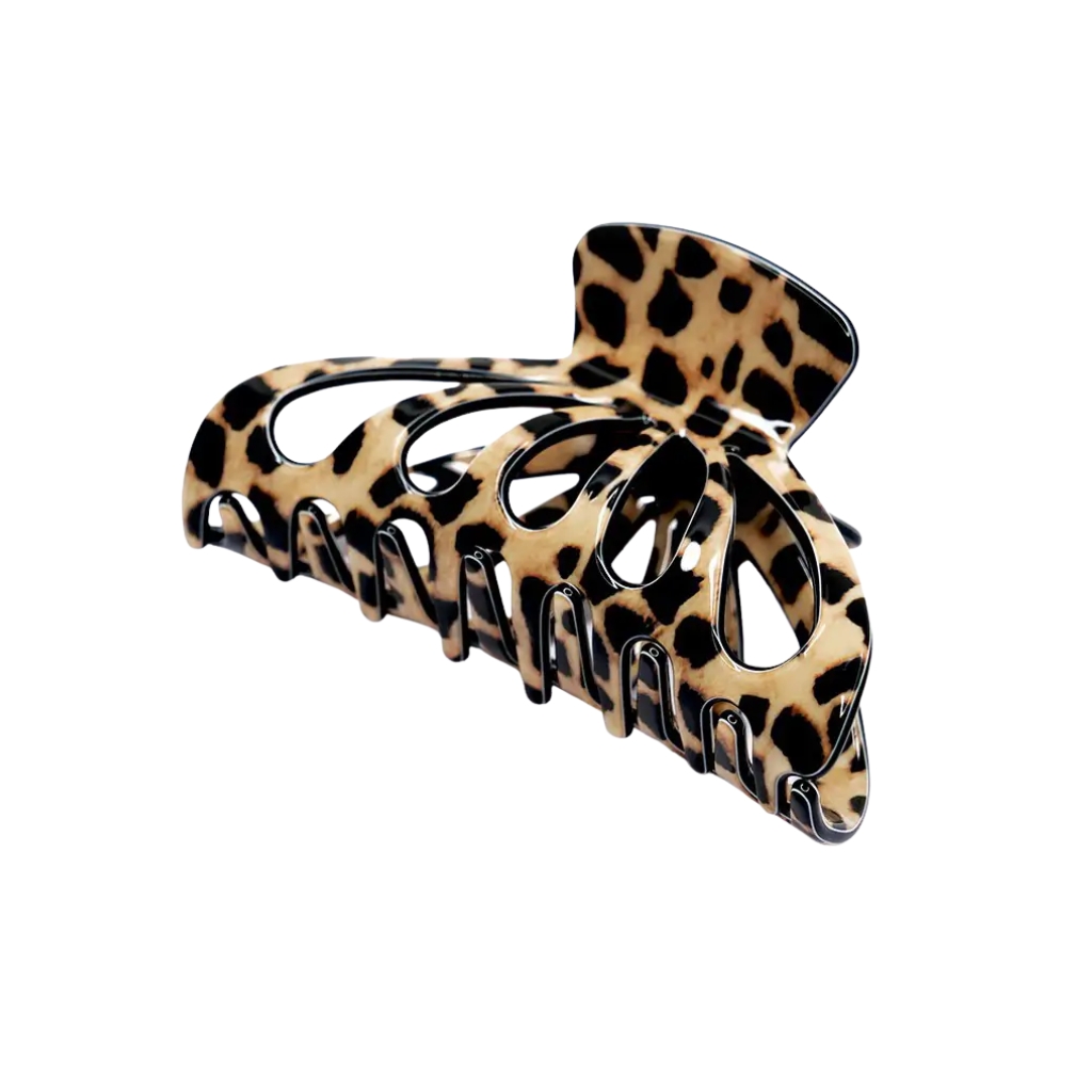 Chaplet Plaukų segtukas, krabukas AZ70131BROW, leopardinis, 8.5cm