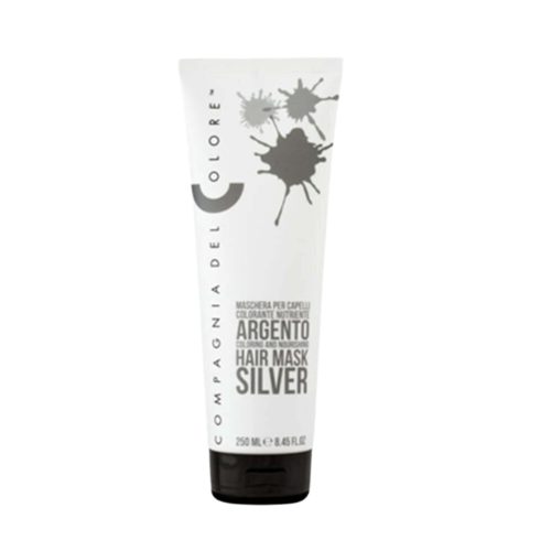 Compagnia Del Colore pilkos spalvos dažanti ir maitinamoji kaukė SILVER, 250ml
