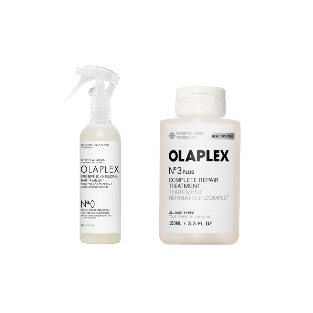 OLAPLEX intensyvaus poveikio plaukų atkuriamasis namų rinkinys - No.0 ir No.3PLUS