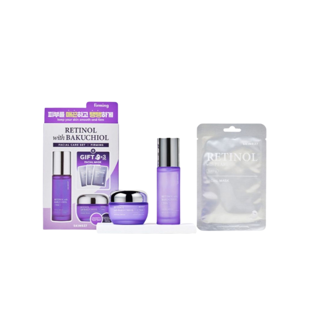 SKIN627 rinkinys veido priežiūrai stangrinamasis su retinoliu ir bakučioliu