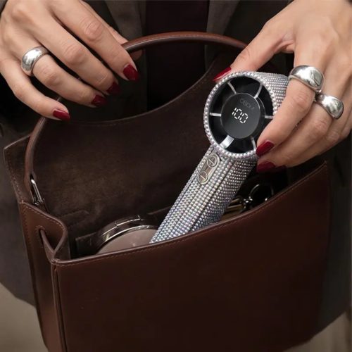 OSOM Mini nešiojamas ventiliatorius įkraunamas, su undinėlės efekto blizgučiais Mini Portable Fan OSOM03196