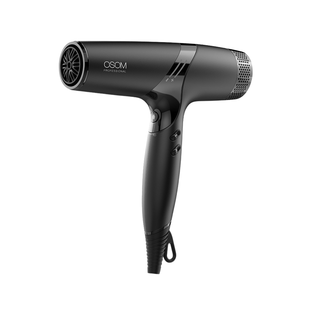 OSOM Professional plaukų džiovintuvas ECHO BLDC Hair Dryer OSOMPECHO, 2000-2400 W, juodos spalvos