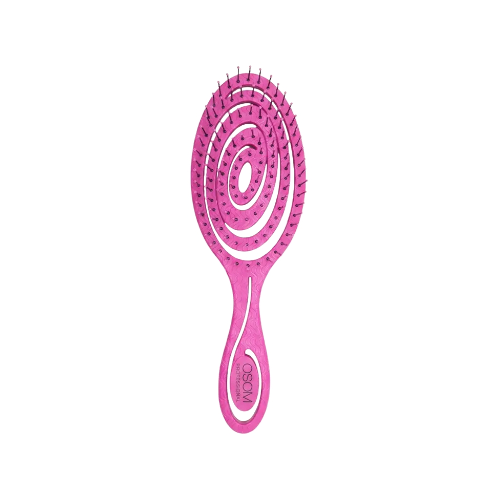 OSOM Professional šepetys plaukams Bio-Based Spiral Detangler OSOMP5440PINK, rožinės spalvos