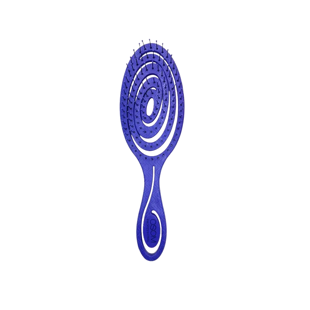 OSOM Professional šepetys plaukams Bio-Based Spiral Detangler OSOMP5440PURPLE, violetinės spalvos