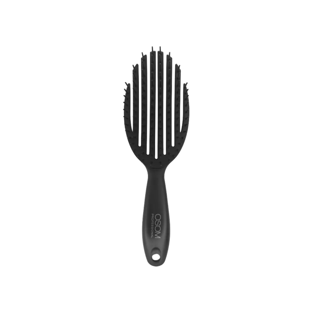 OSOM Professional šepetys plaukams Flexible Hair Brush OSOMP02828, lankstus, juodos spalvos