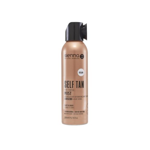 SIENNA X savaiminio įdegio dulksna su atspalviu Q10 TINTED MIST, 200ml SIENNA X savaiminio įdegio dulksna su atspalviu Q10 TINTED MIST, 200ml
