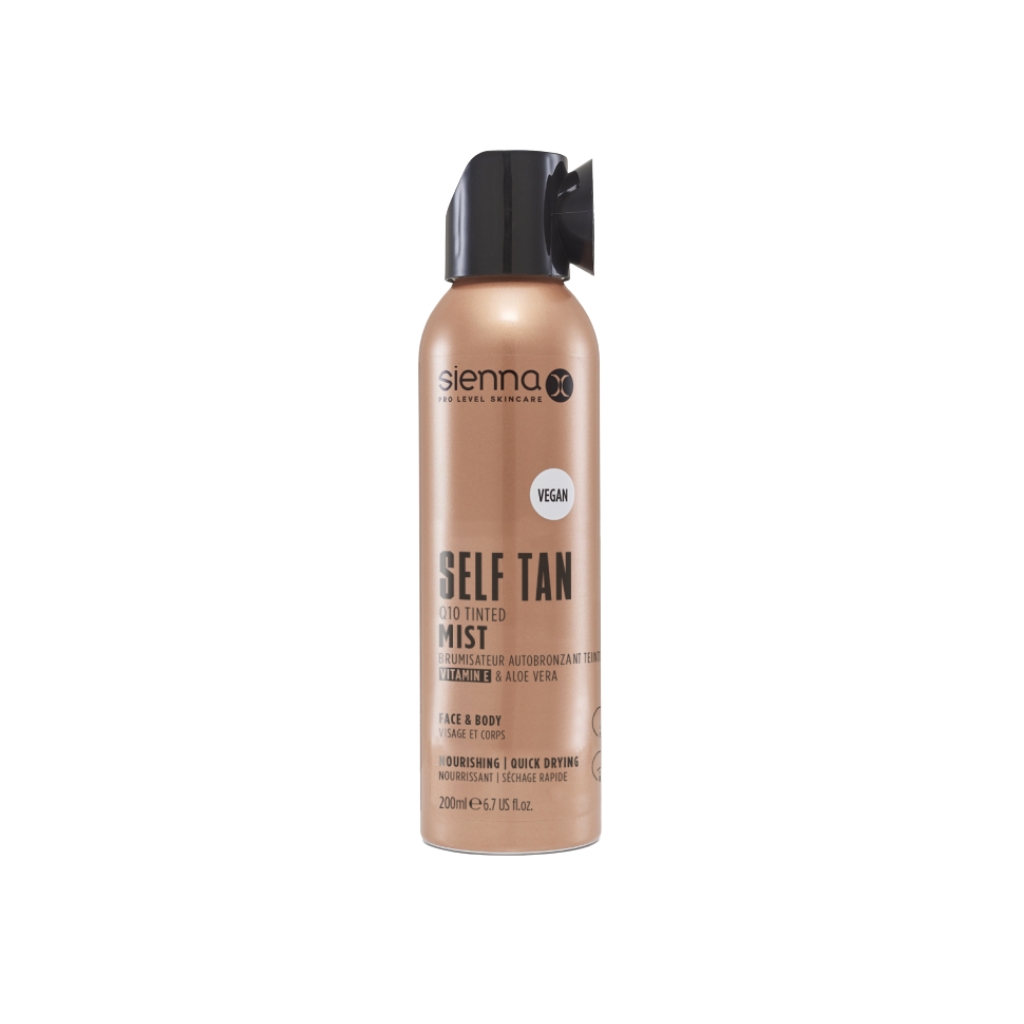SIENNA X savaiminio įdegio dulksna su atspalviu Q10 TINTED MIST, 200ml