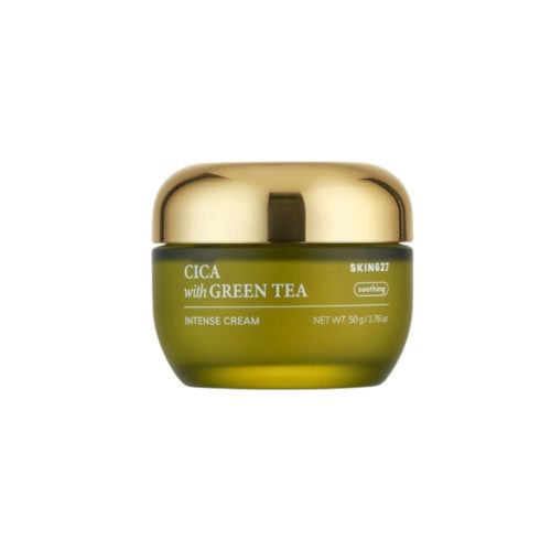 SKIN627 veido kremas raminamasis su cica ir žaliąja arbata, 50g